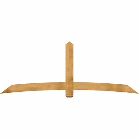 Ekena Millwork Bellingham Rough Sawn Timber Gable Bracket, Western Red Cedar, 108"W x 40"H x 2"D x 6"F, 9/12 Pitch GBW108X40X0206BEL00RWR